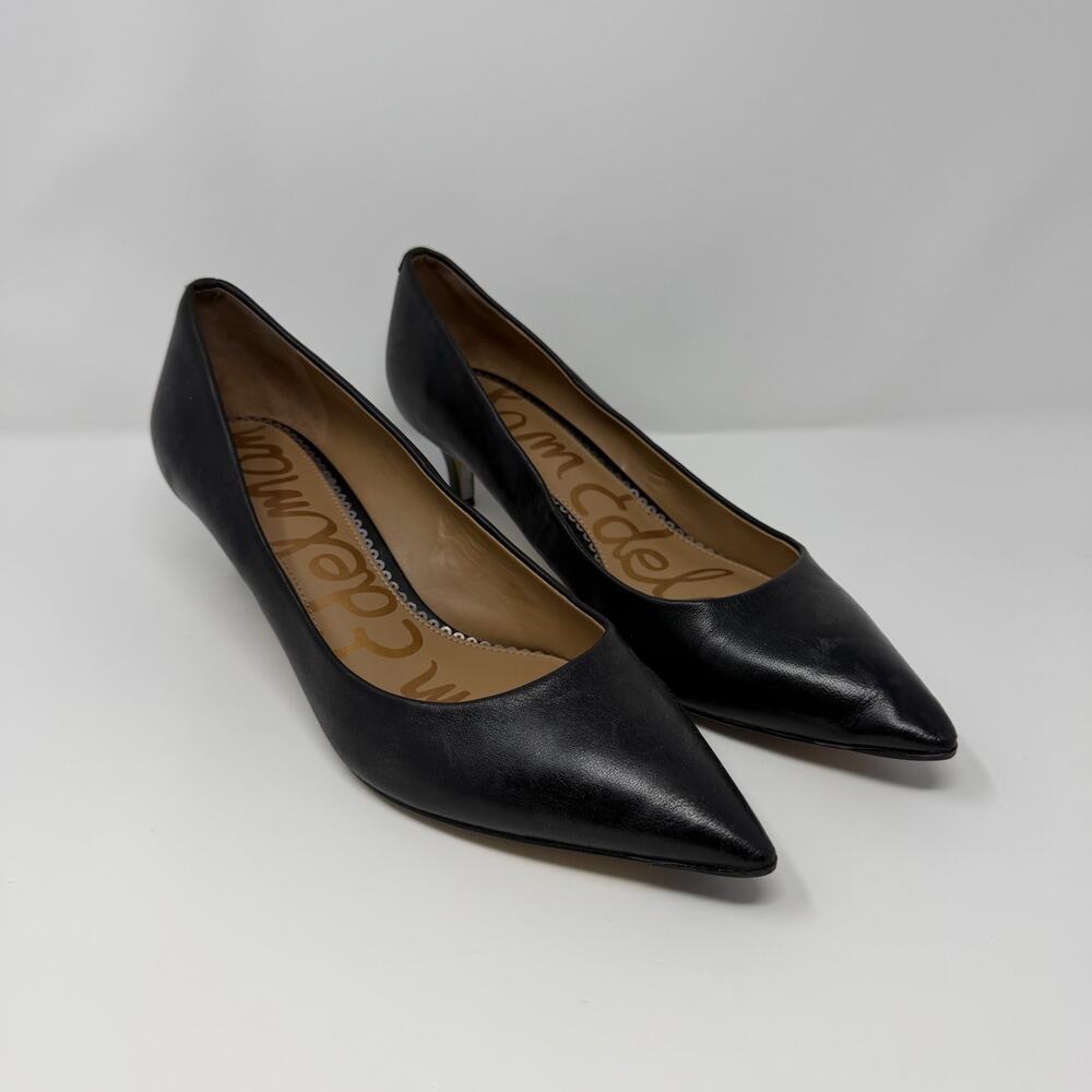 Sam Edelman Black Pointed Toe Pumps 10.5